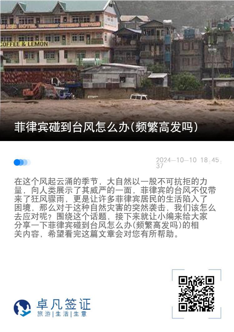 菲律宾碰到台风怎么办(频繁高发吗)